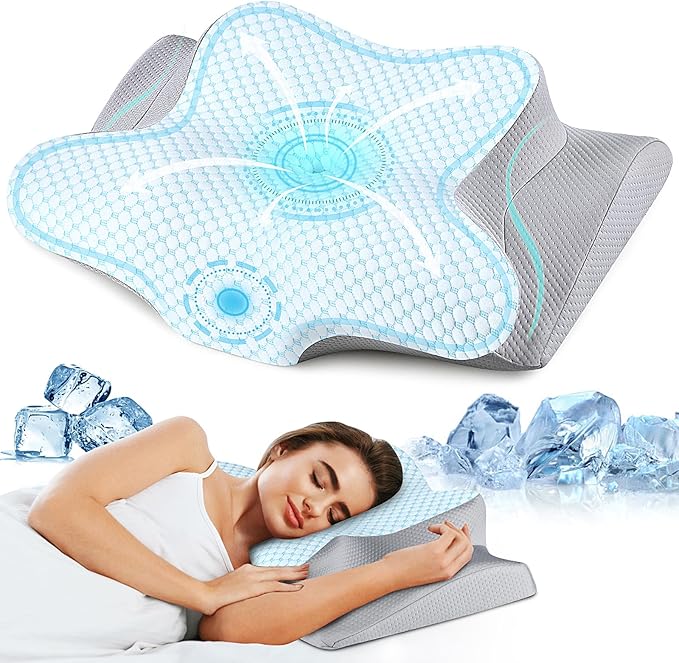 Bespillow Ergonomic Cervical Memory Foam Pillow — Butterfly Contour